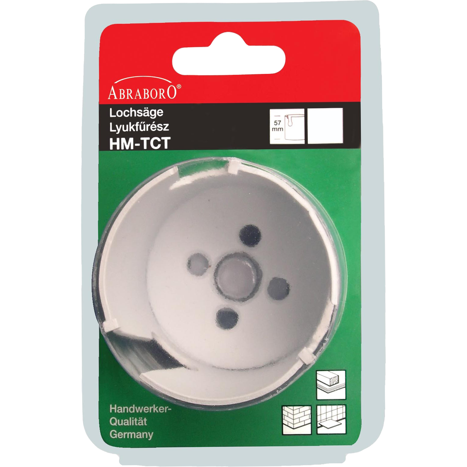 Abraboro 60 mm HM univerzális lyukfűrész termék fő termékképe