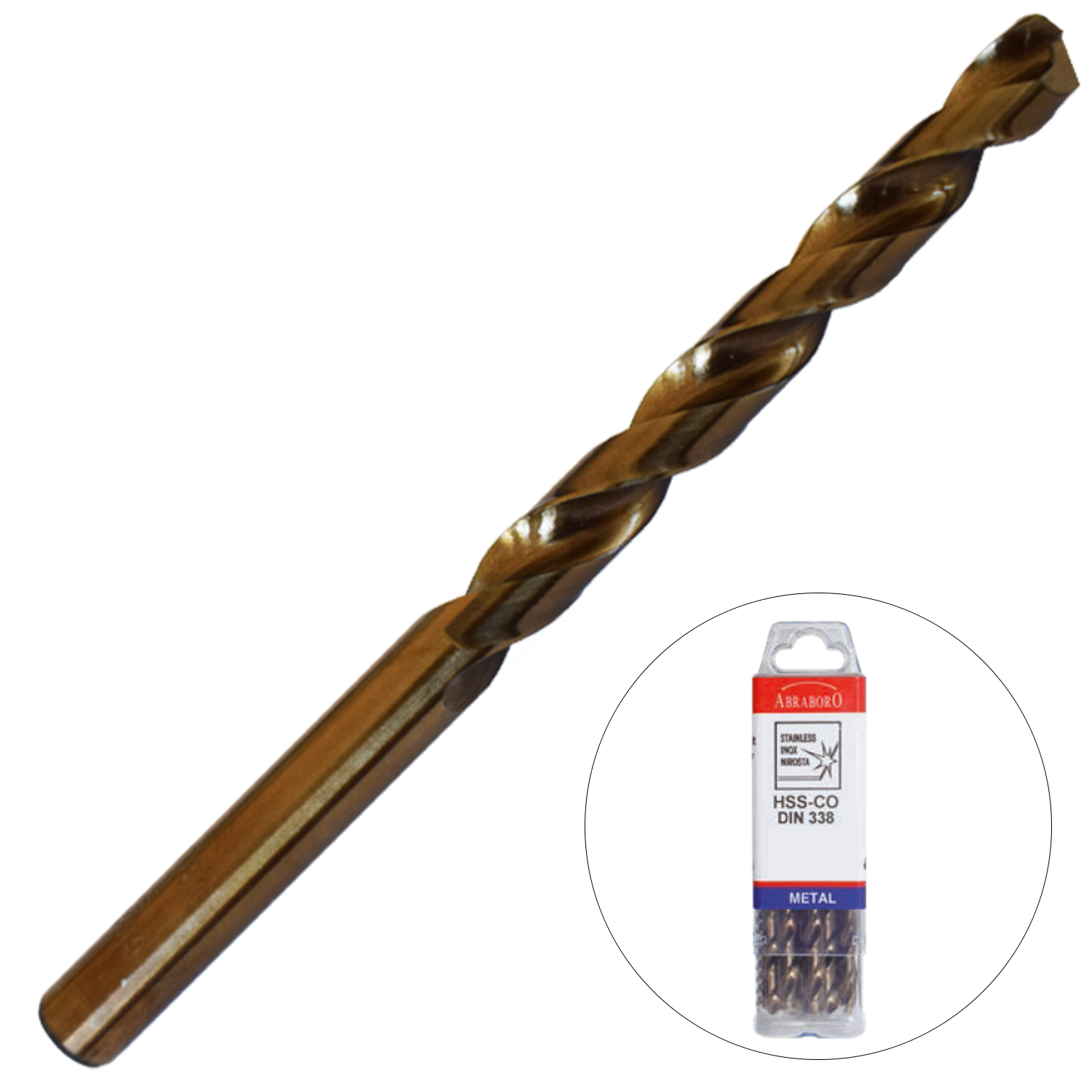 Abraboro 4.1 x 75 / 43 mm HSS-Co fémcsigafúró X-Pack, 10 db/csomag termék fő termékképe