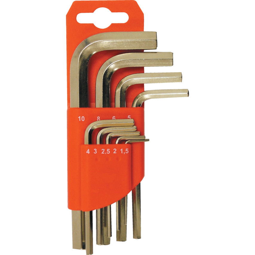 KENNEDY 1.5-10 mm CrV hatszögkulcs készlet, 9 részes termék fő termékképe