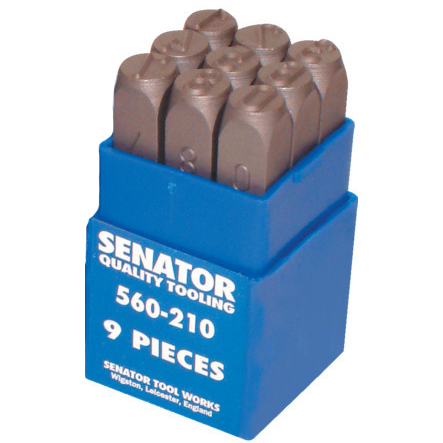 SENATOR 6.0 mm szám beütő készlet, 9 részes termék fő termékképe