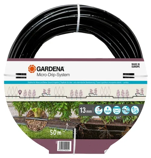 Gardena Micro-Drip-System csepegtetőcső növénysorokhoz, süllyeszthető, 13 mm (1/2"), 50 m/tekercs termék fő termékképe
