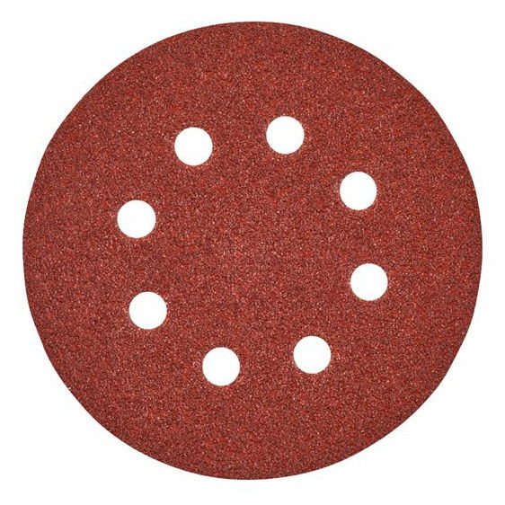 Milwaukee Tépőzáras csiszolólap, Ø 125 mm, 8 lyukú, 120-as finomság, 50 db/csomag termék fő termékképe