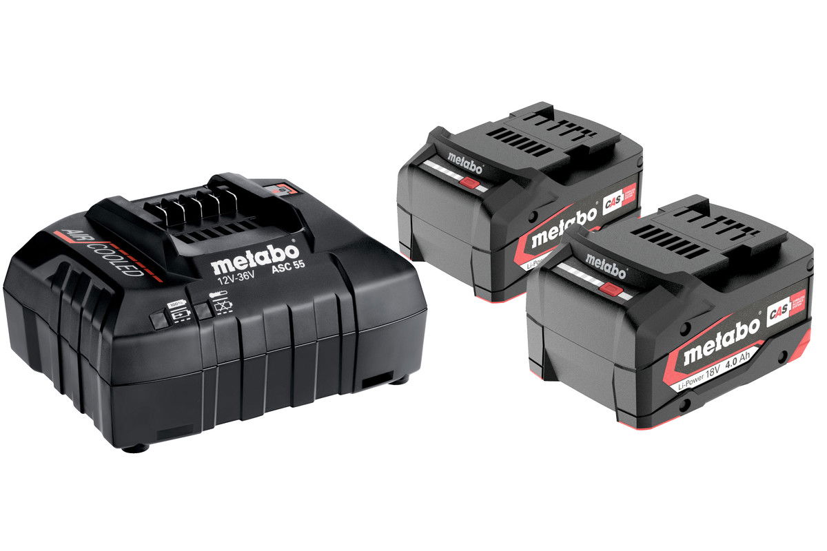 METABO 18 V-os akku csomag (2 x 4.0 Ah Li-Power akku, töltő) termék fő termékképe