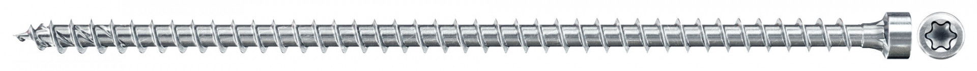 Fischer FPF II CHTF 6.0 x 180 BC 100 hengeres fejű, kékre horganyzott, végigmenetes szerkezetépítő csavar TX behajtással, 100 db/csomag termék fő termékképe