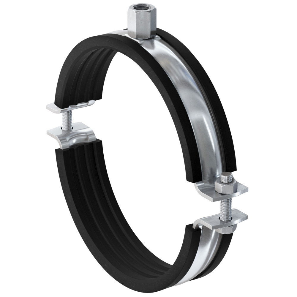 Fischer FRSM 250 M12/M16 masszív kétrészes gumibetétes bilincs, 10 db/csomag termék fő termékképe