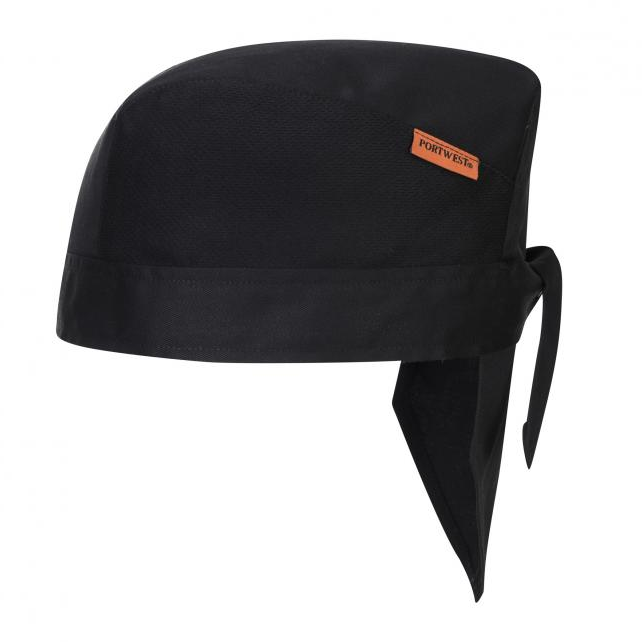 Portwest S904 - Mesh-air Pro Bandana séfsapka, fekete termék fő termékképe