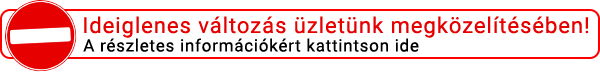 Ideiglenes változás üzletünk megközelítésében